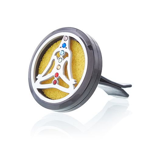 Auto-Diffusor-Set – Pewter Yoga Chakra – 30 mm