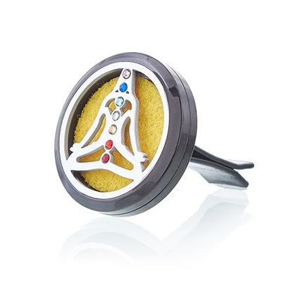 Auto-Diffusor-Set – Pewter Yoga Chakra – 30 mm