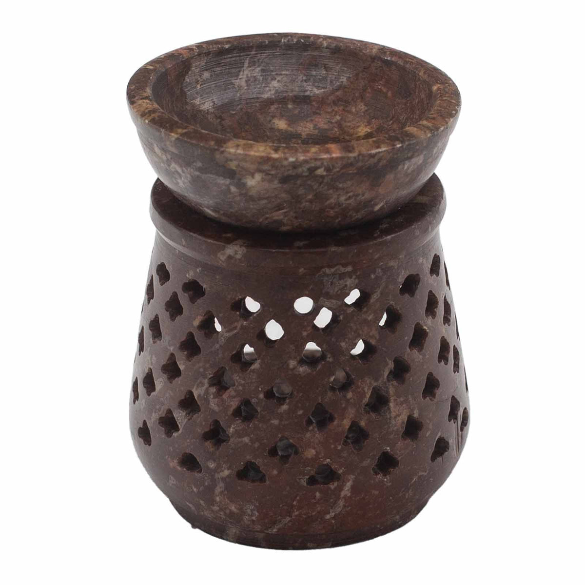 Kleine Speckstein-Duftlampe 8 cm – Klassisch