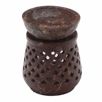 Kleine Speckstein-Duftlampe 8 cm – Klassisch