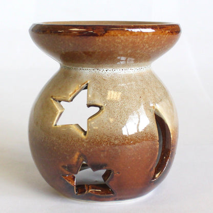 Duftlampe mit Mond- und Sternmotiv