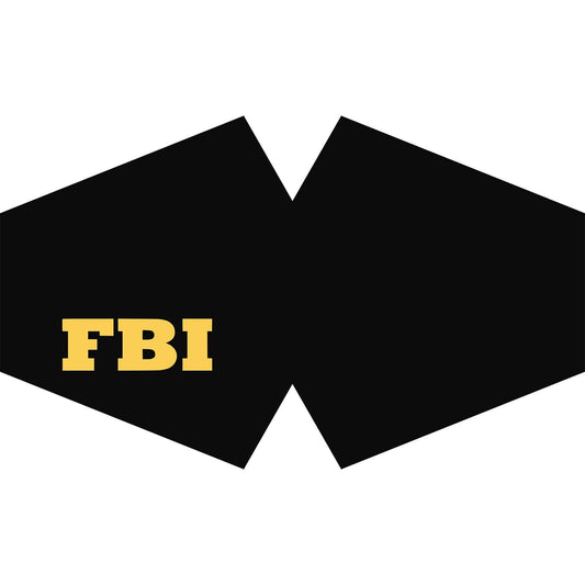 Wiederverwendbare modische Gesichtsbedeckung – FBI (Erwachsene)