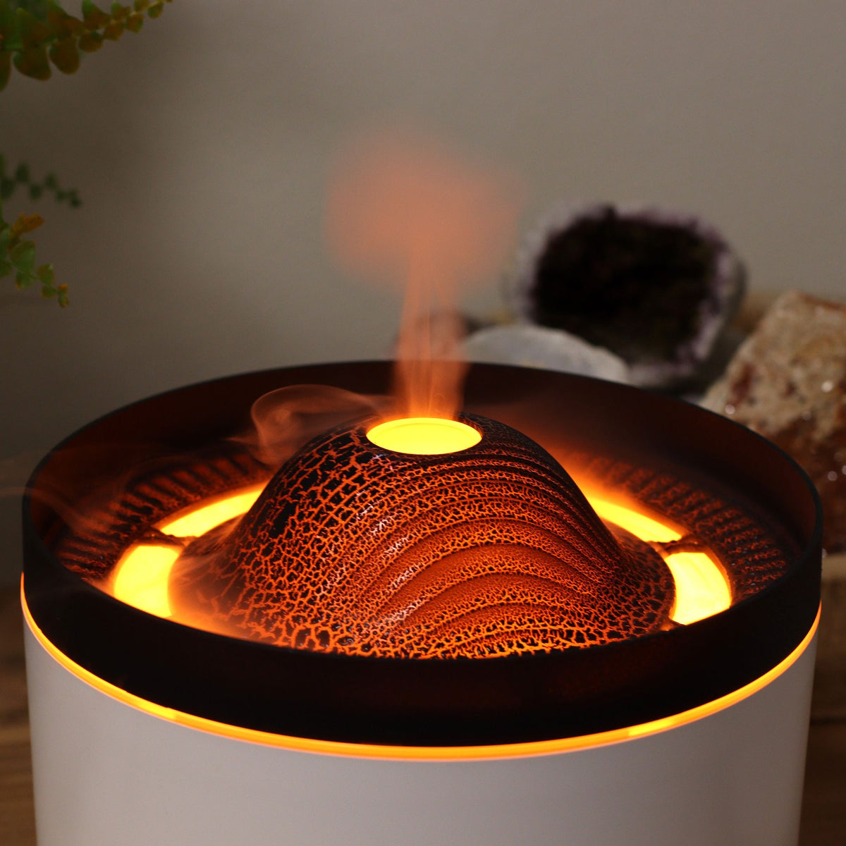 Großer Aromadiffusor mit Vulkaneffekt (Netzstecker) – zwei Farben