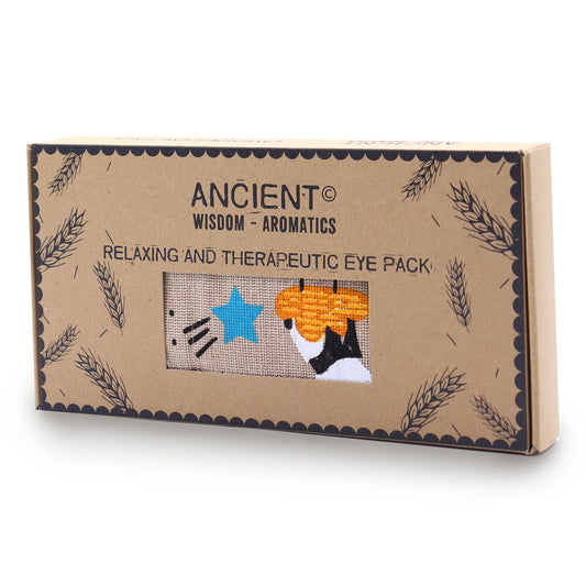 Lavendel-Augenkissen aus natürlicher Baumwolle und Juco in einer Geschenkbox – Sleepy Panda