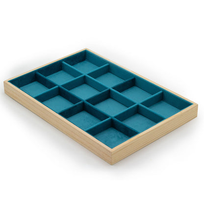 Präsentationstablett mit zwölf Fächern – 35 × 24 cm