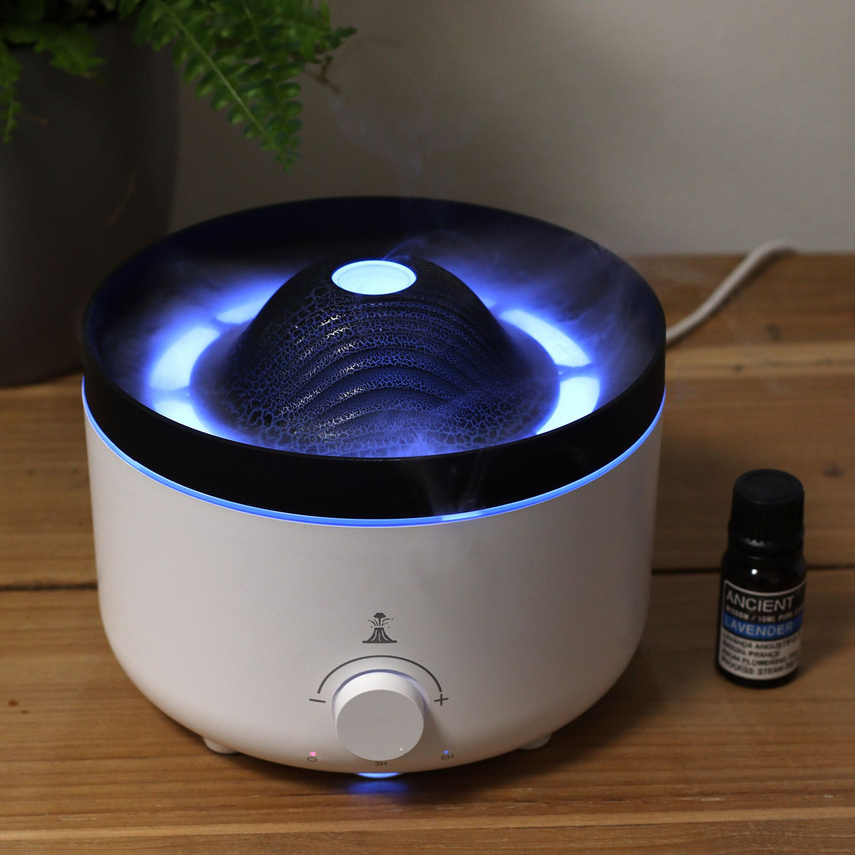 Großer Aromadiffusor mit Vulkaneffekt (Netzstecker) – zwei Farben