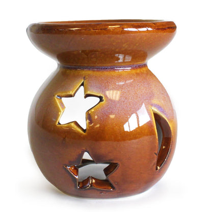 Duftlampe mit Mond- und Sternmotiv
