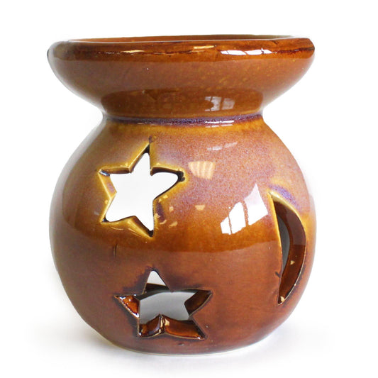 Duftlampe mit Mond- und Sternmotiv