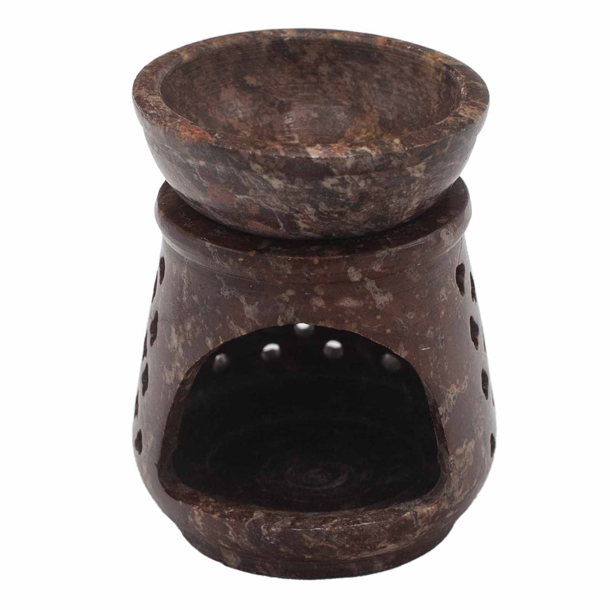 Kleine Speckstein-Duftlampe 8 cm – Klassisch