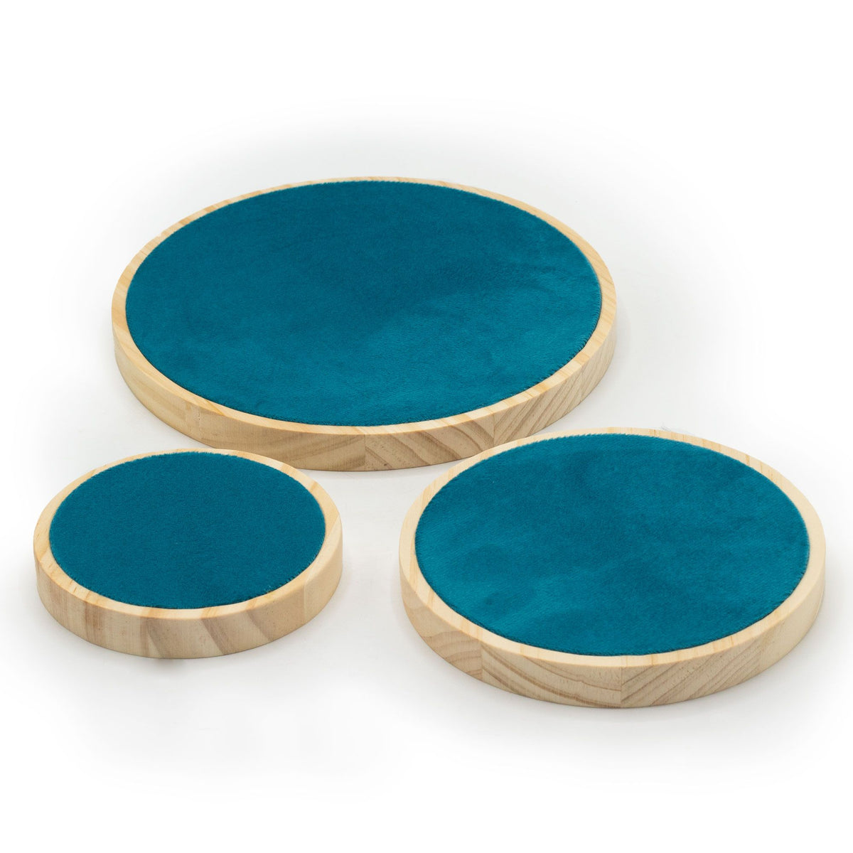 Dreiteiliges rundes Präsentationsset (10 cm, 15 cm, 20 cm)