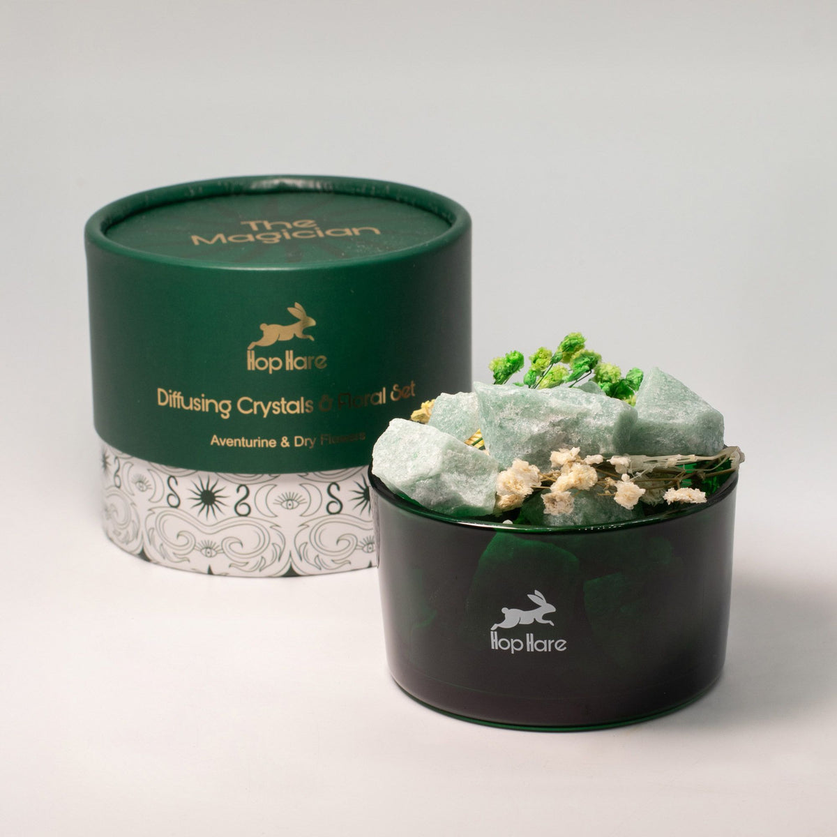 Hop Hare Set mit Kristallen zur Raumbeduftung und getrockneten Blüten – The Magician