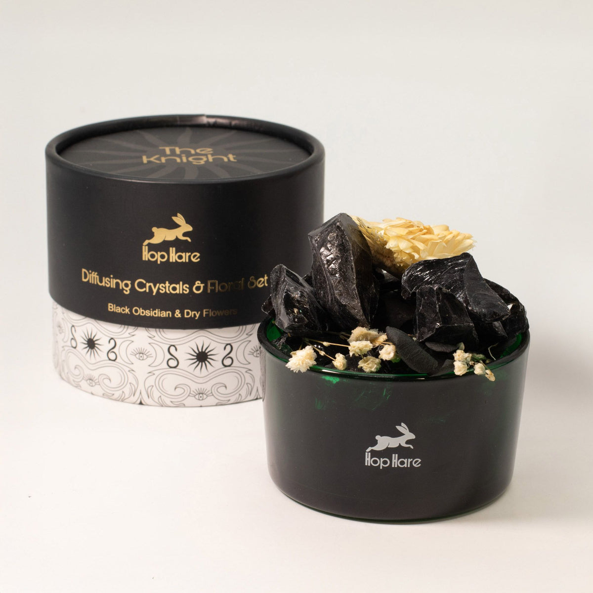 Hop Hare Set mit Kristallen zur Raumbeduftung und getrockneten Blüten – The Knight