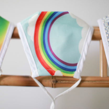 Wiederverwendbare modische Gesichtsbedeckung – Regenbogen (Kinder)