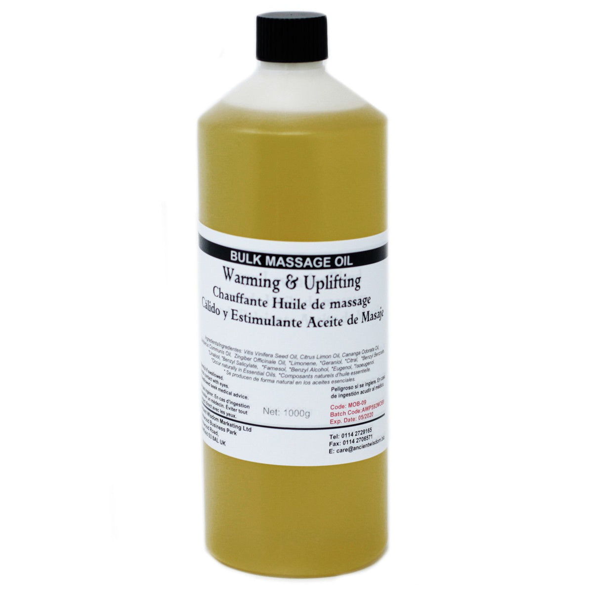 Massageöl Warm and Uplifting – 1 kg