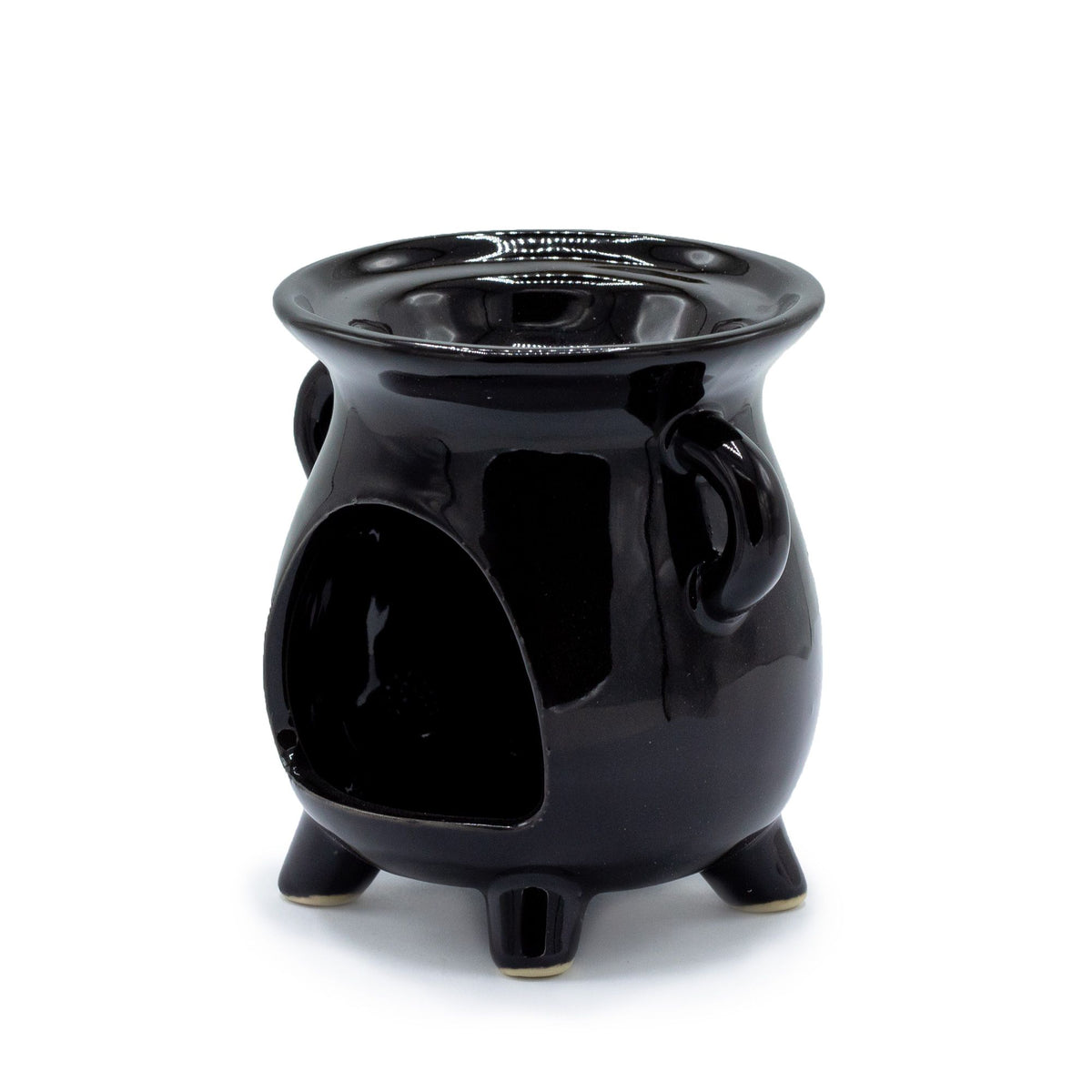 Duftlampe in Kesselform – Lebensbaum – Schwarz
