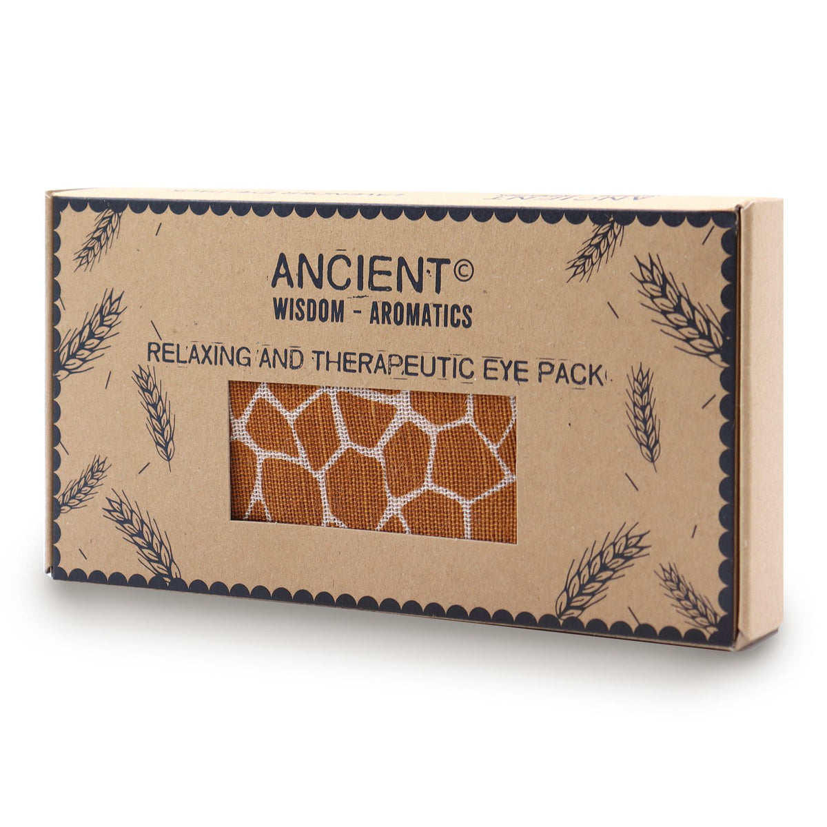 Lavendel-Augenkissen aus Baumwolle und Juco in Geschenkbox – Madagascar Giraffe