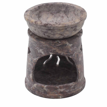 Kleine Speckstein-Duftlampe 8 cm – Sonne und Sterne