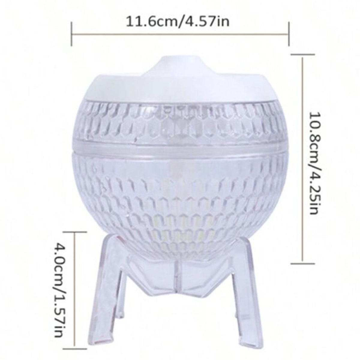 Transparenter Luftbefeuchter Mondo Planet – USB – Farbwechsel (nach unten gerichtetes Licht)