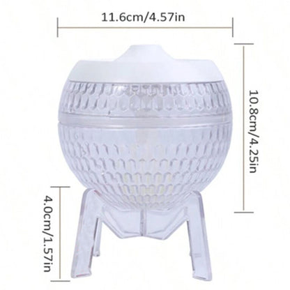 Transparenter Luftbefeuchter Mondo Planet – USB – Farbwechsel (nach unten gerichtetes Licht)