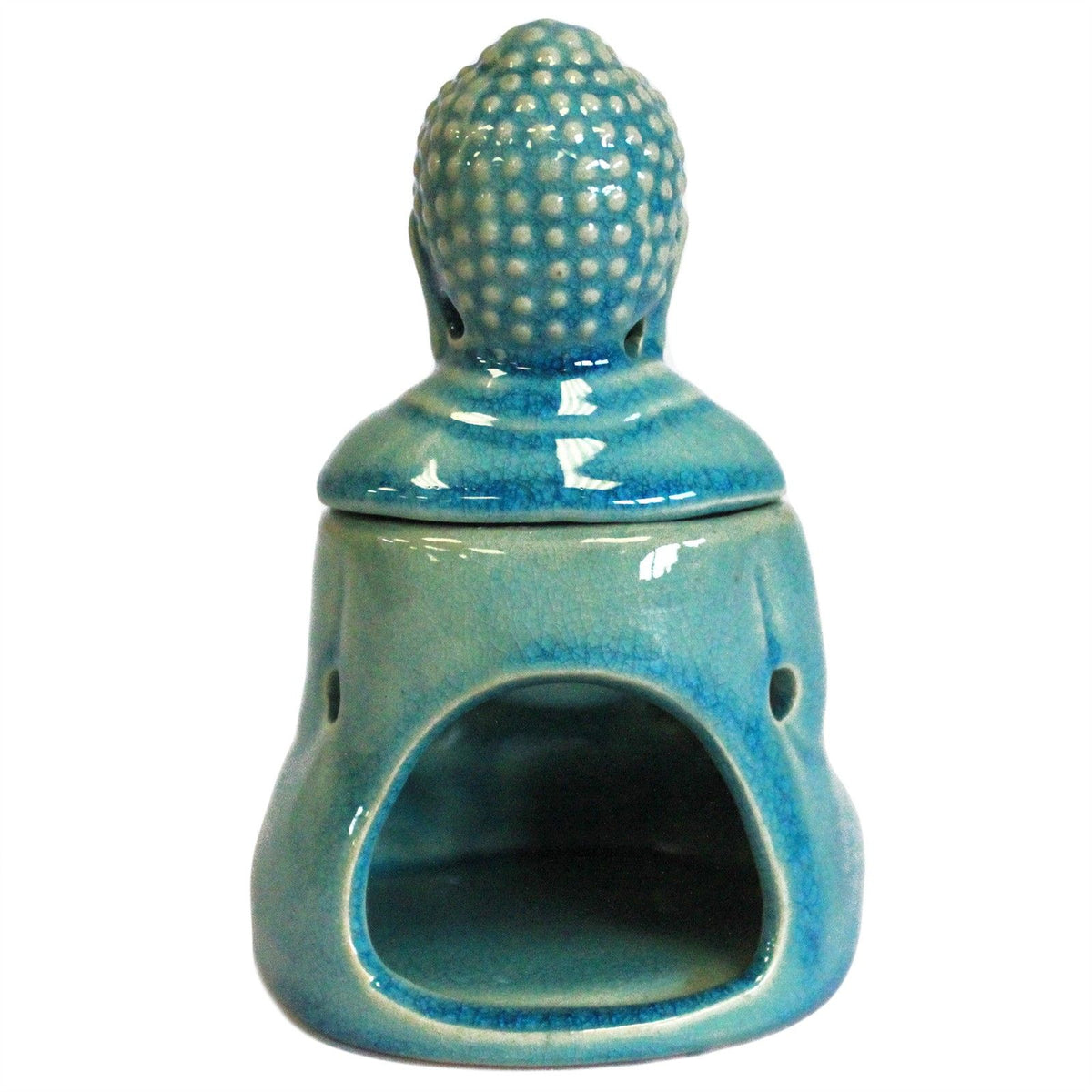 Duftlampe mit sitzendem Buddha – Blau