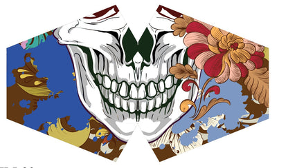 Wiederverwendbare modische Gesichtsbedeckung – Colourful Calavera (Kinder)