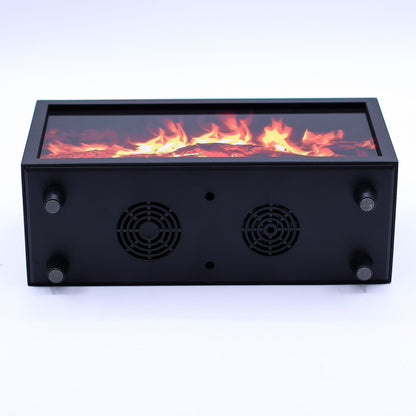 Aroma-Diffusor mit Flammeneffekt und Vogelklängen – Schwarz – USB – Farbwechsel