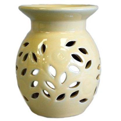 Duftlampe mit Blumenmuster – Orange