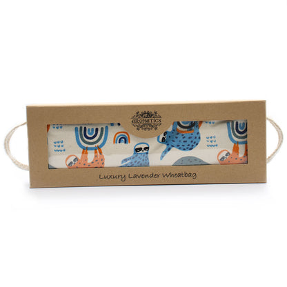 Luxus-Lavendel-Weizenkissen in einer Geschenkbox – Lazy Sloth