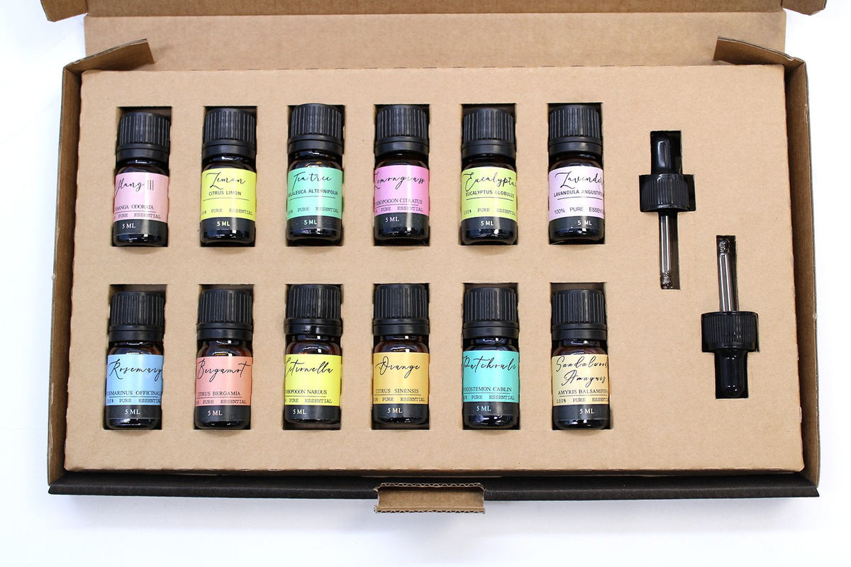 Aromatherapie-Set mit ätherischen Ölen – The Top 12