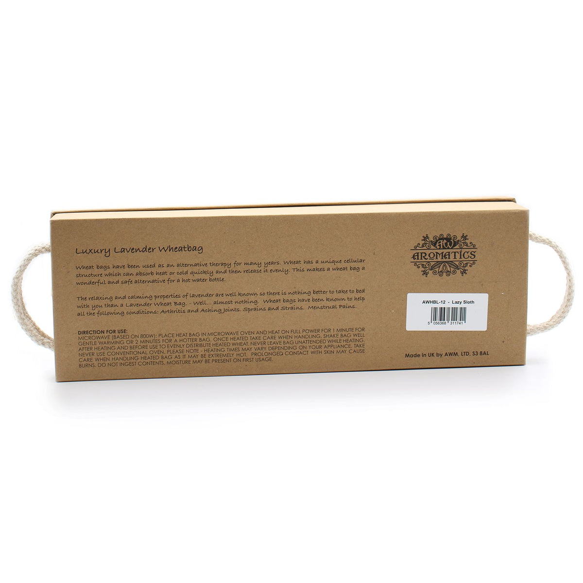 Luxus-Lavendel-Weizenkissen in einer Geschenkbox – Lazy Sloth