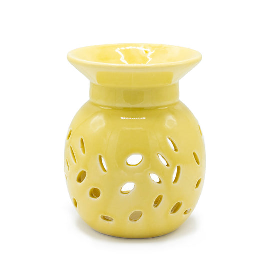 Duftlampe mit Blumenmuster – Orange