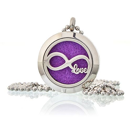 Aromatherapie-Halskette – Infinity Love – 25 mm