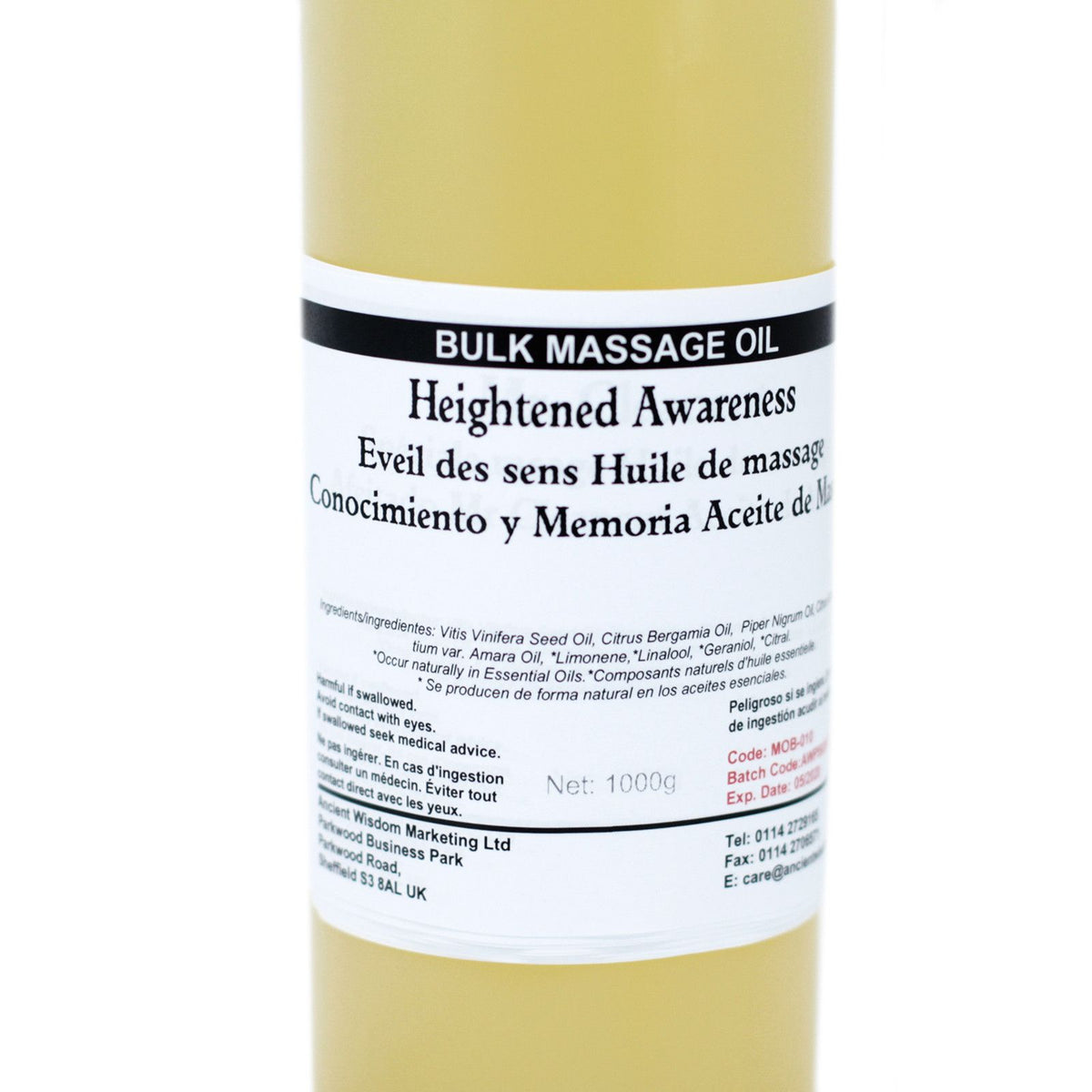Massageöl Heighten Awareness – 1 kg