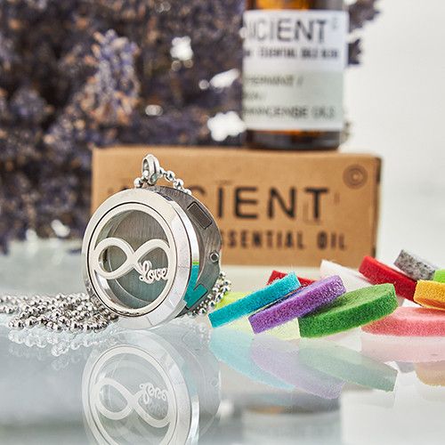 Aromatherapie-Halskette – Infinity Love – 25 mm