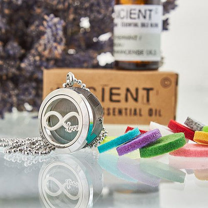 Aromatherapie-Halskette – Infinity Love – 25 mm