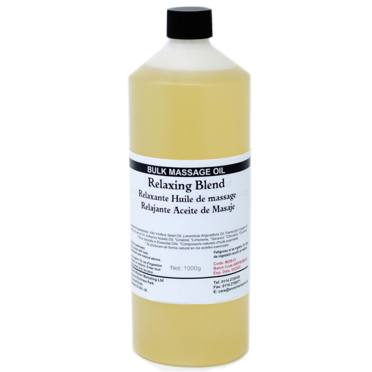 Massageöl Relaxing – 1 kg