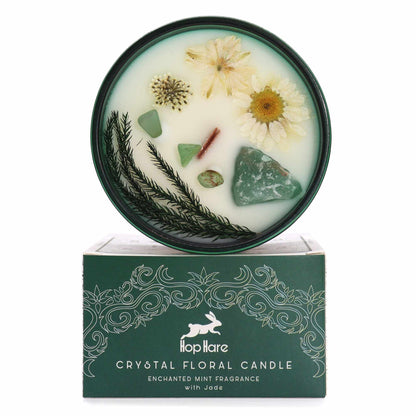 Hop Hare Crystal Magic Kerze mit Blütendekoration – The Magician