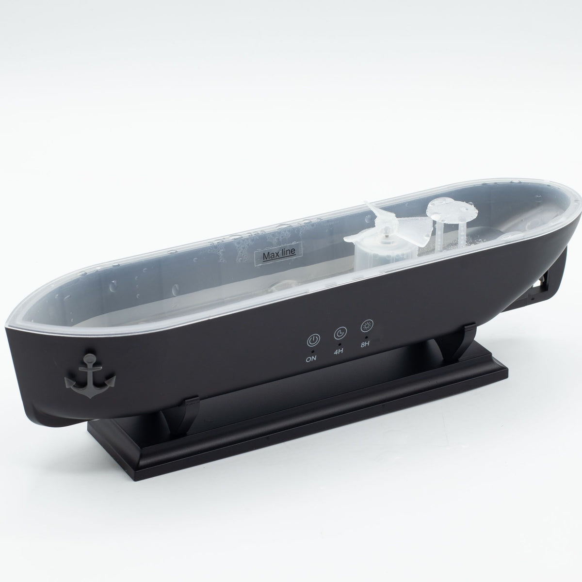 Aroma-Diffusor in Schiffsform mit Nebeleffekt und farbwechselnder LED
