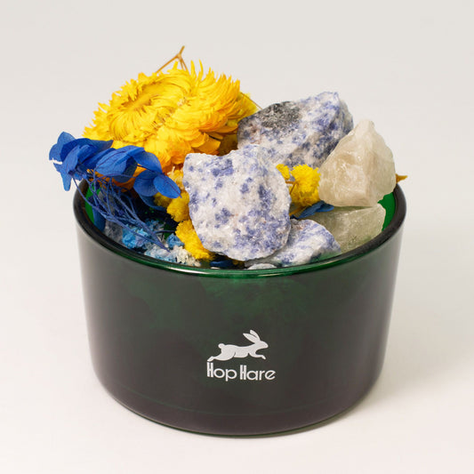 Hop Hare Set mit Kristallen zur Raumbeduftung und getrockneten Blüten – The Sun