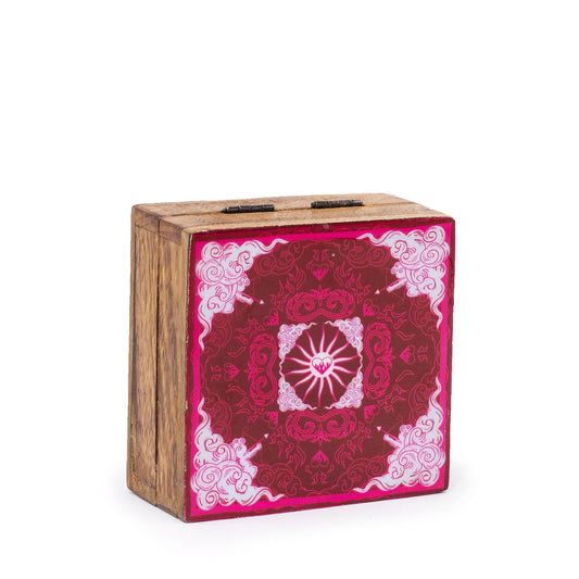 Kleine emaillierte quadratische Box 10x10x4,2 cm – Hop Hare