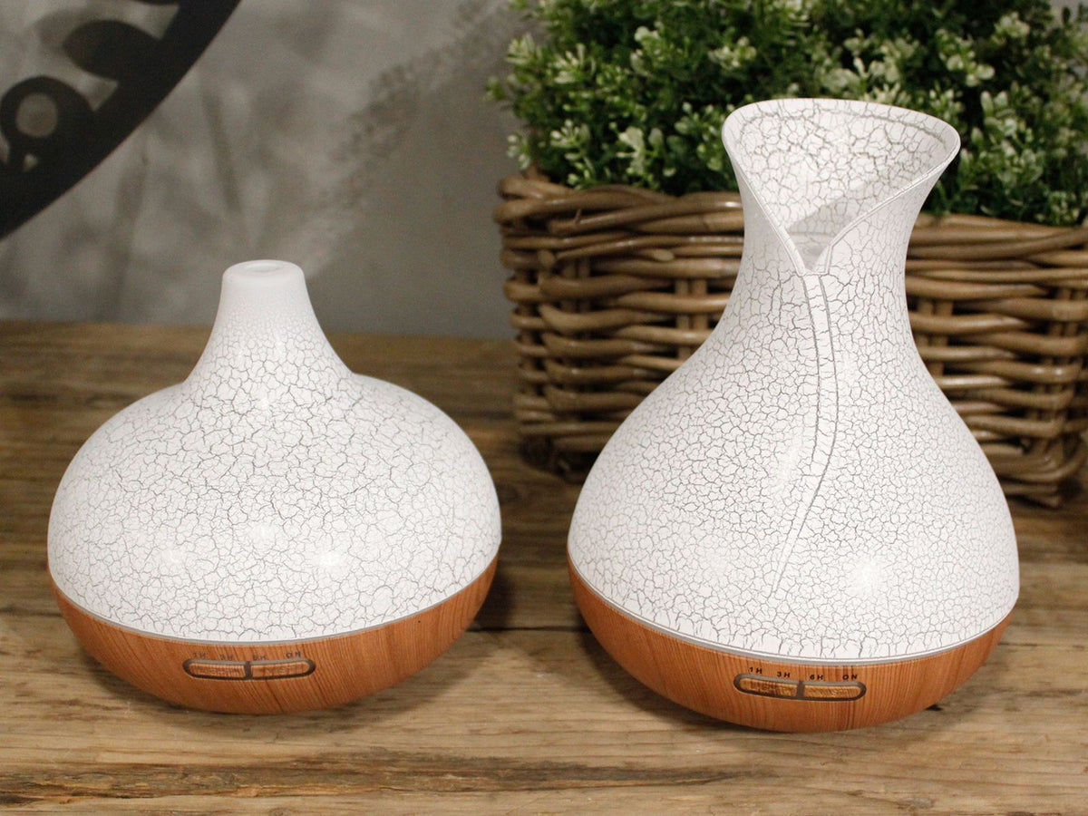 Aroma-Diffusor Santorini – Krakelee-Optik – USB – Farbwechsel