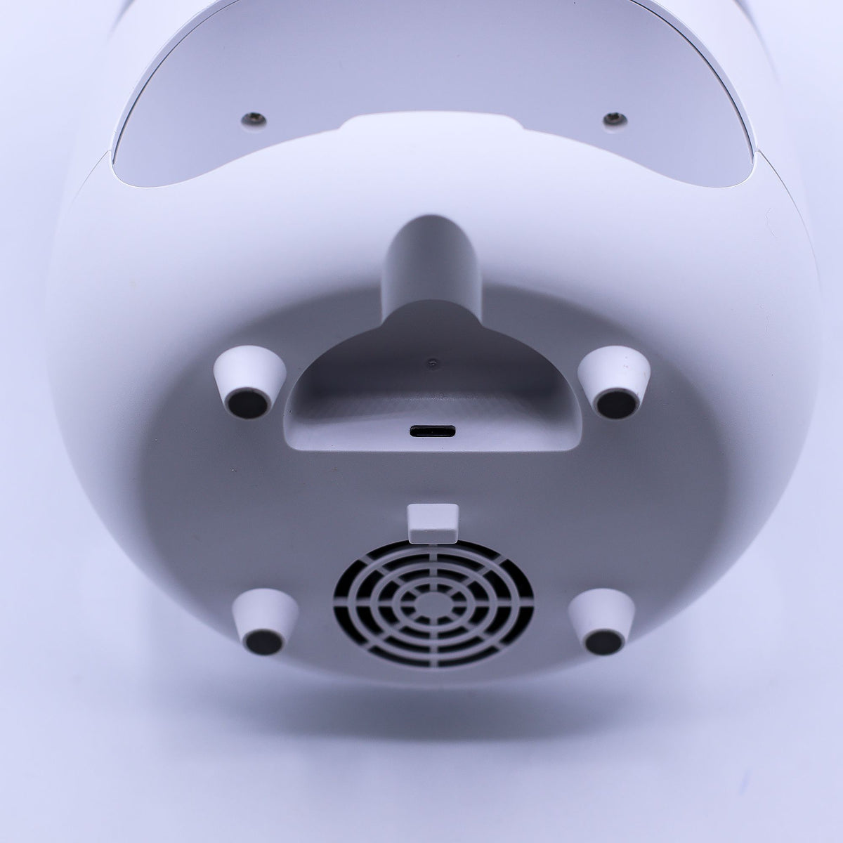 Aroma-Diffusor in Salzstein-Optik mit Flammeneffekt – Weiß – USB – Farbwechsel und Timer