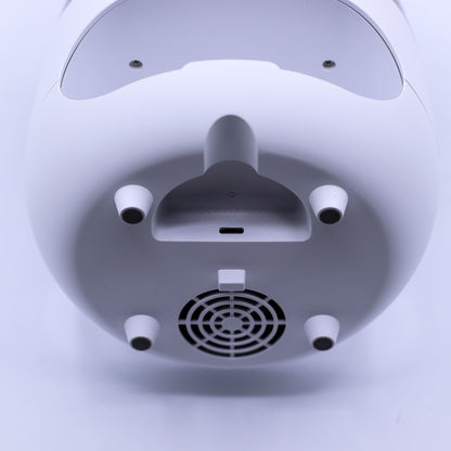 Aroma-Diffusor in Salzstein-Optik mit Flammeneffekt – Weiß – USB – Farbwechsel und Timer