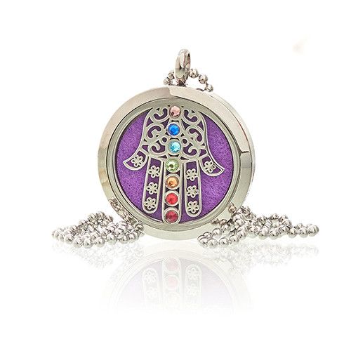 Aromatherapie-Halskette – Hamsa Chakra – 30 mm