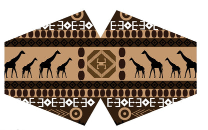 Wiederverwendbare modische Gesichtsbedeckung – African Tribal (Erwachsene)