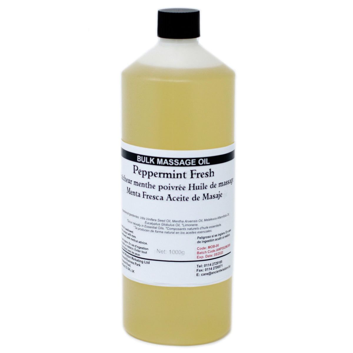 Massageöl Peppermint Fresh – 1 kg