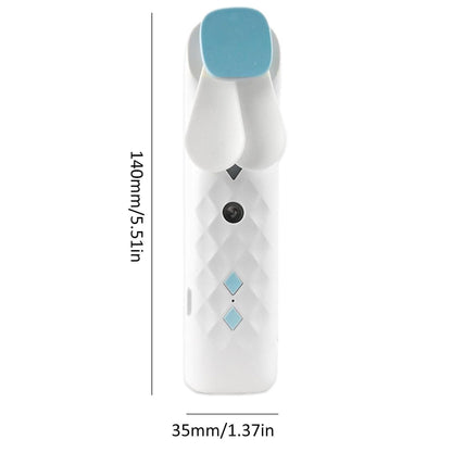 Weißer Gesichtsventilator mit Nano-Sprühnebel – USB-aufladbar