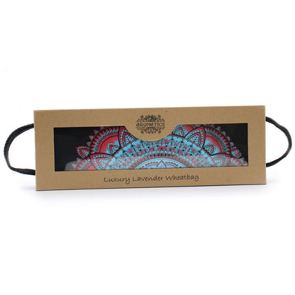 Luxus-Lavendel-Weizenkissen in einer Geschenkbox – Mandala