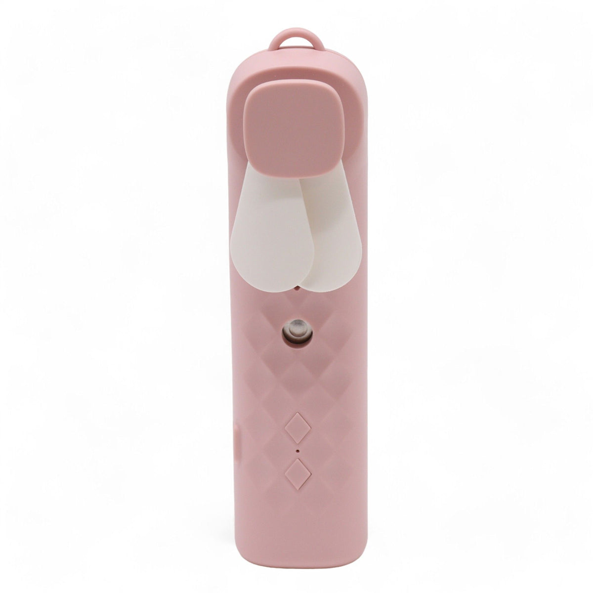 Rosa Gesichtsventilator mit Nano-Sprühnebel – USB-aufladbar