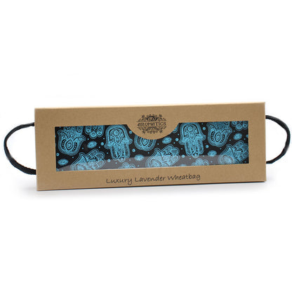 Luxus-Lavendel-Weizenkissen in einer Geschenkbox – Hamsa